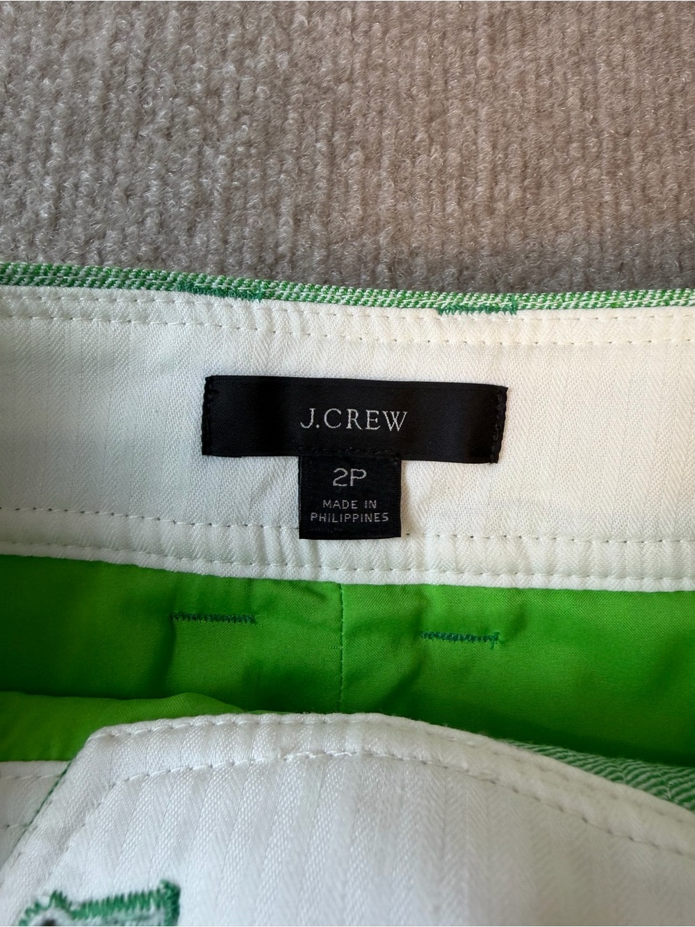 J. Crew Mint Green Linen Blend Button-Front Utility Style Pockets Safari Skirt - Picture 6 of 10
